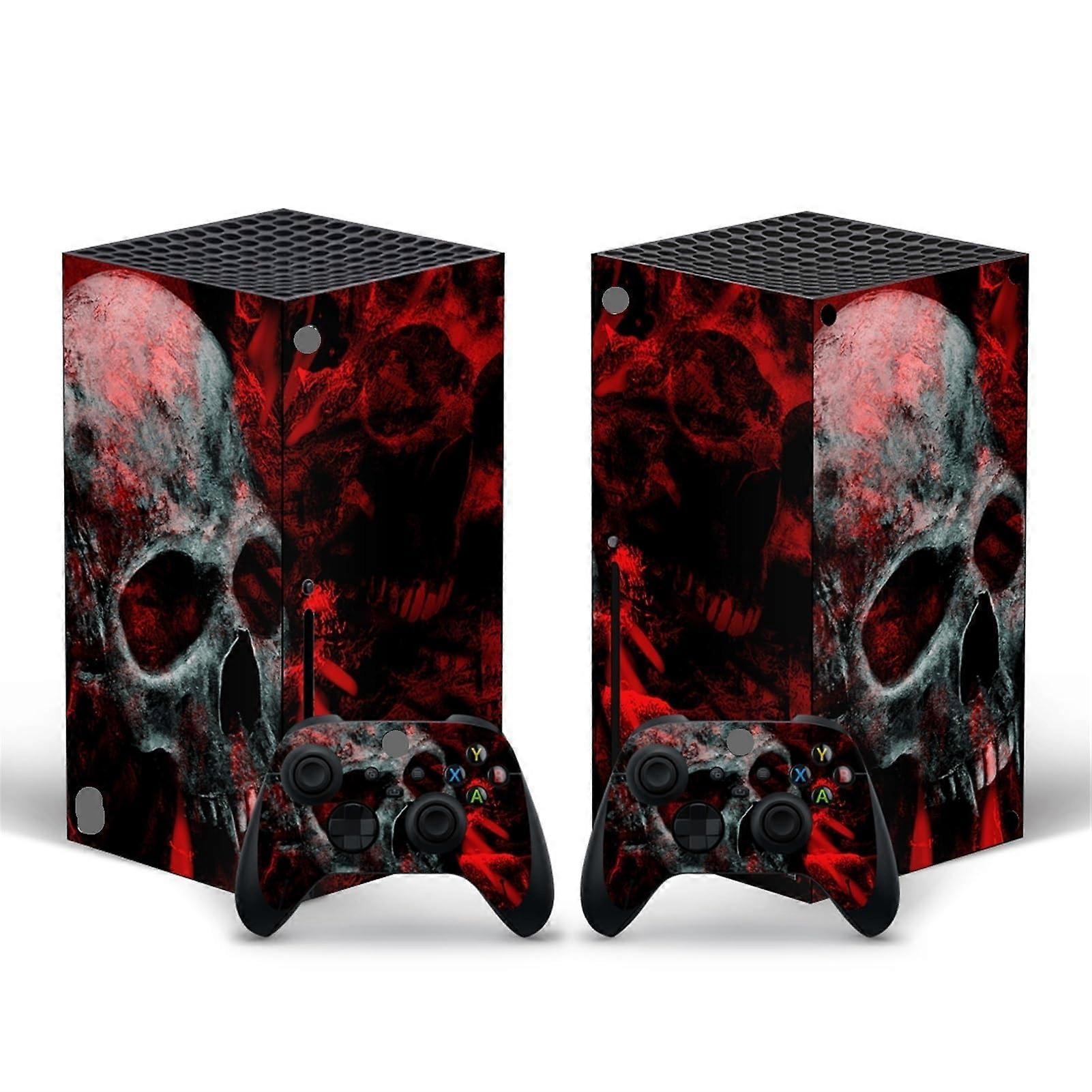 Protective Vinyl Skin Sticker Cover for Series X Console with Free Wireless Controller Stickers, Bubble-Free, Custom Fit