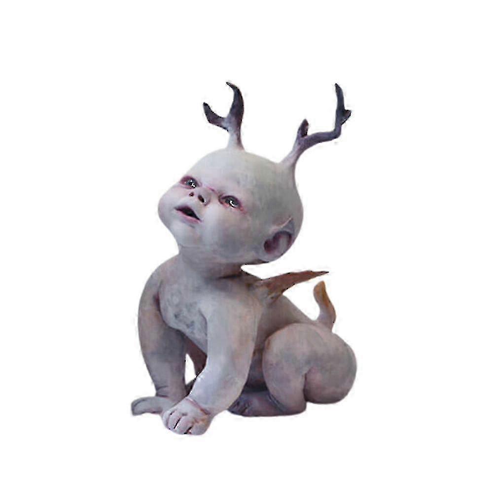 Halloween Devil Baby Resin Statue Scary Haunted House Decor Doll Prop Creepy Ghost Babies Ornament