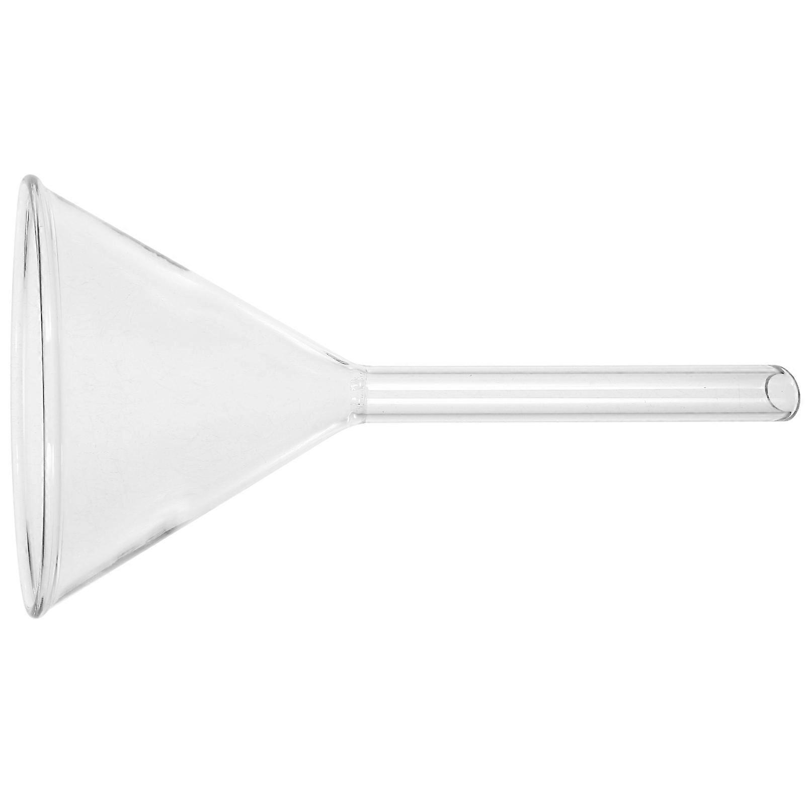 Feeder Funnels Glassware For Chemical Laboratories 60MM Transparent Triangle Shape 1Pack