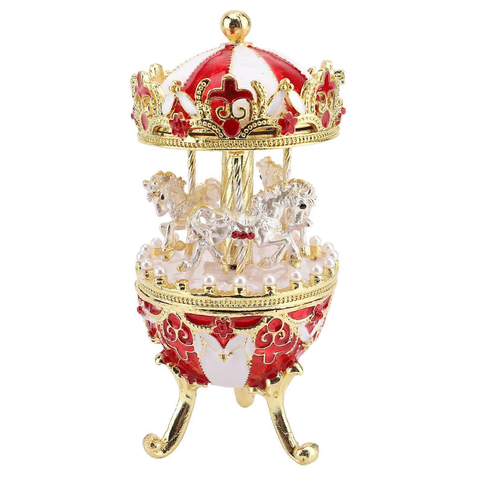 2025 Latest Model Carousel Figurine Metal European Style Retro Adorable