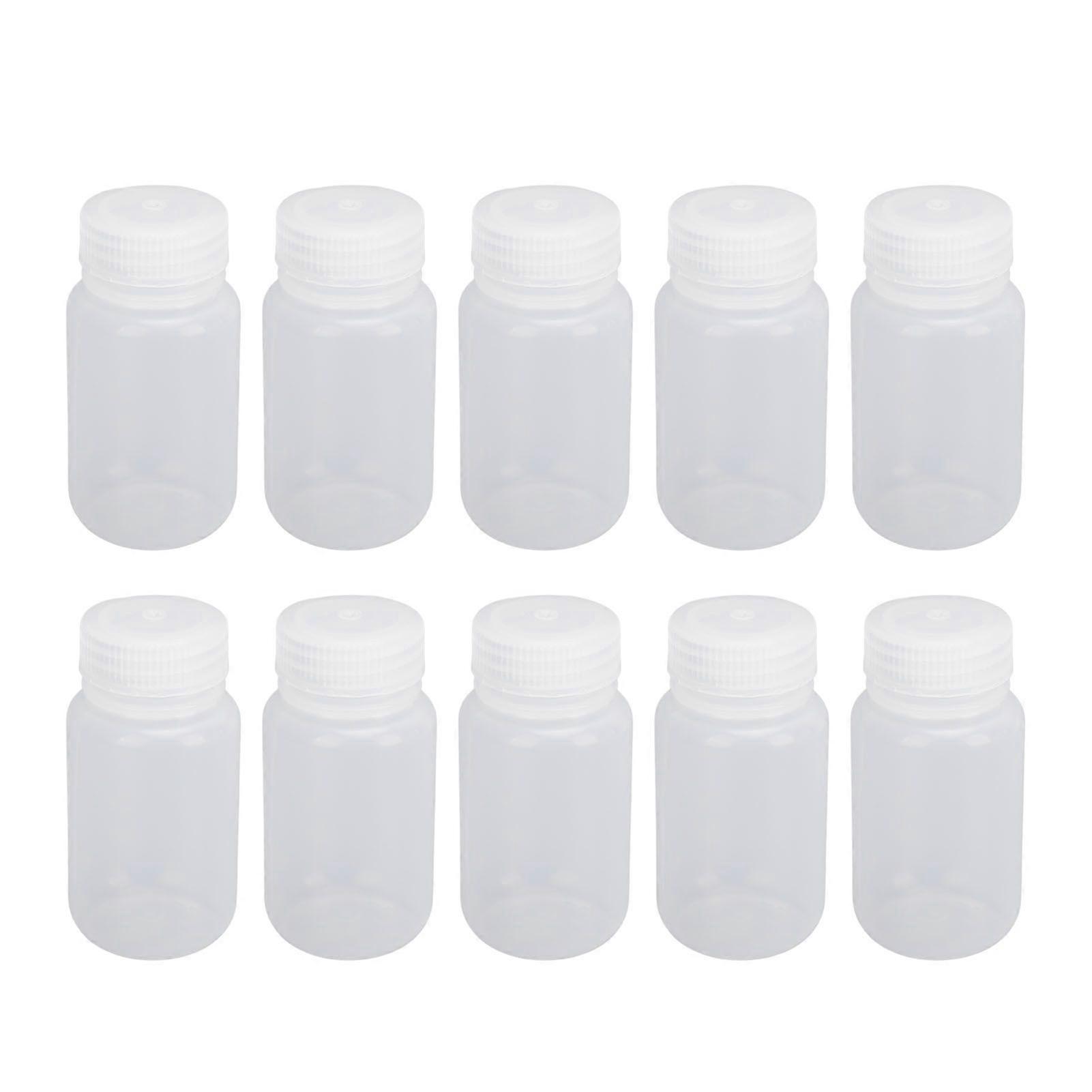 2025 dernier modèle 10Pcs bouteille de réactif en plastique large bouche laboratoire échantillon liquide