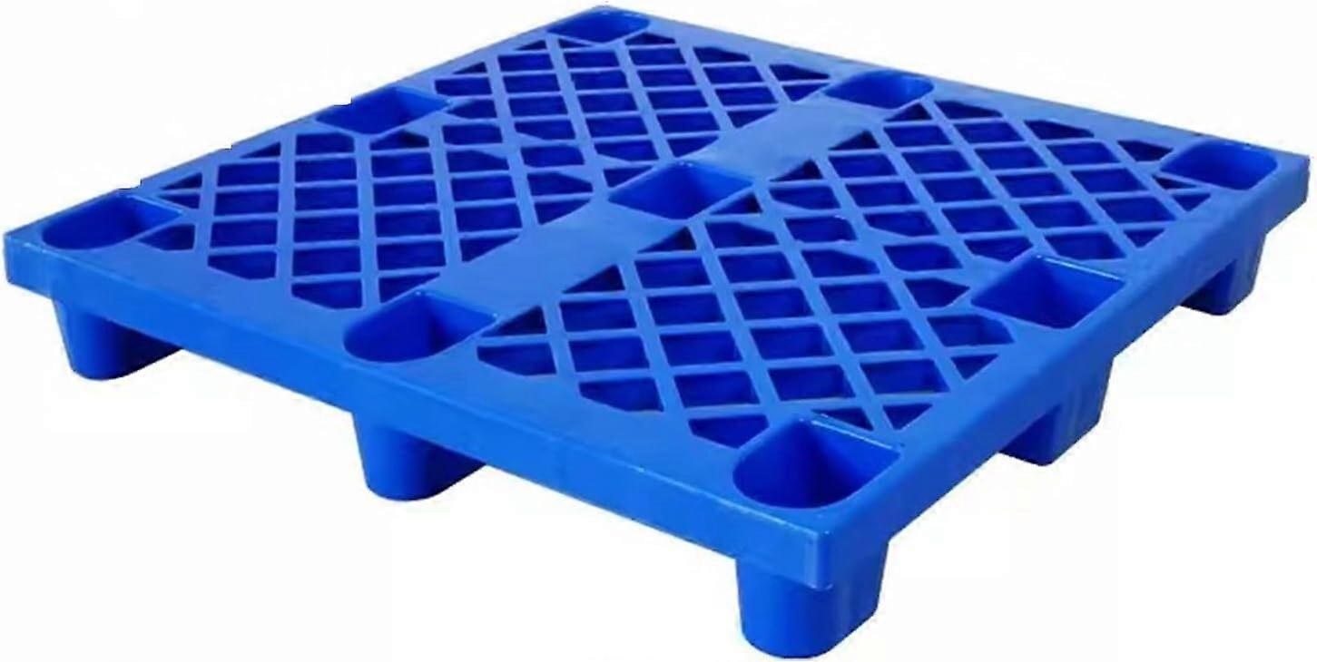 Plastic pallets, Nestable transport pallets, Storage rack, Grid mat, Camping storage cabinet, Easy to clean (1.2x1x0.14m) 1.2x1x0.14m Blue