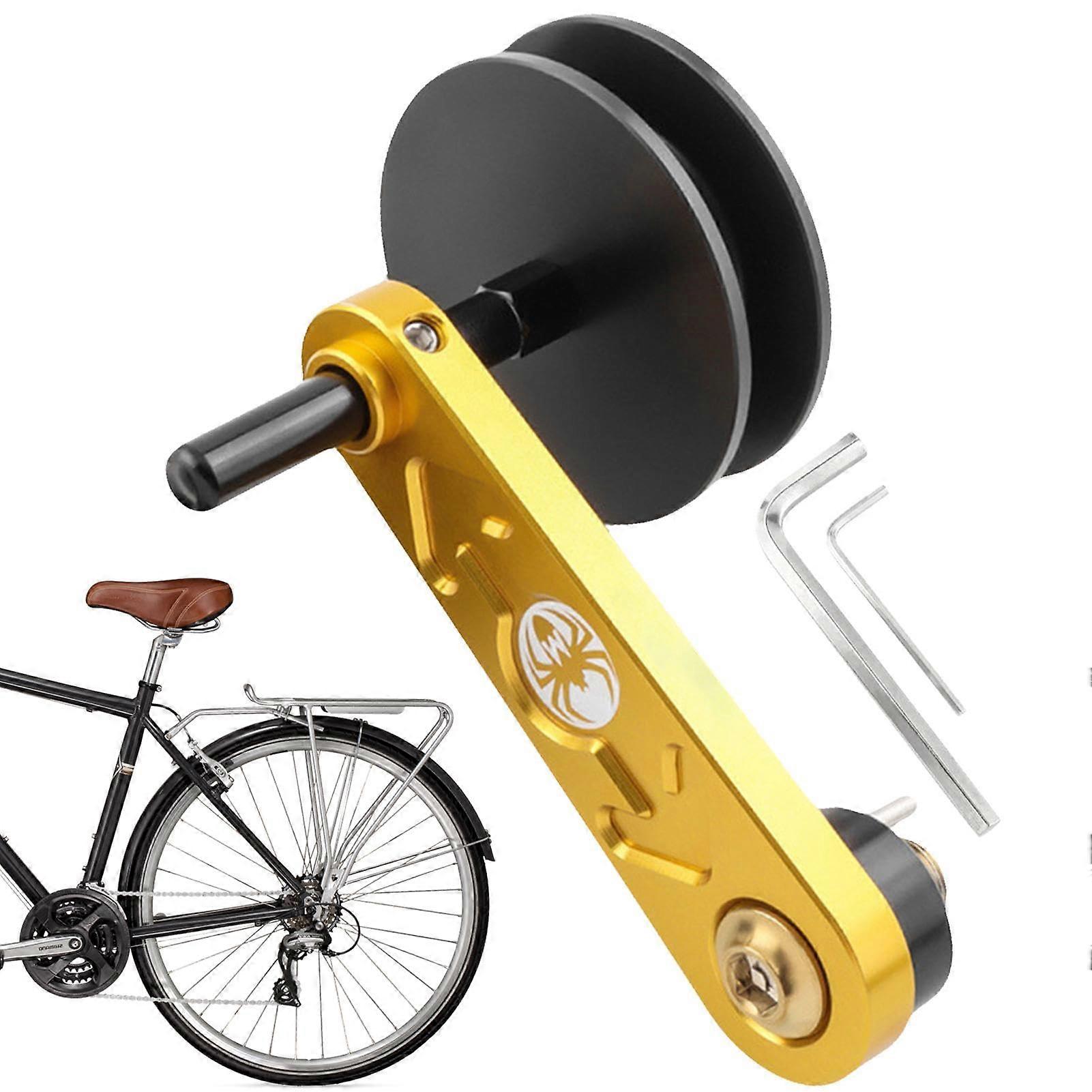 Chain tensioner for bicycles, aluminum alloy, nonslip, easy to install, chain tensioner, for outdoor cycling Golden B