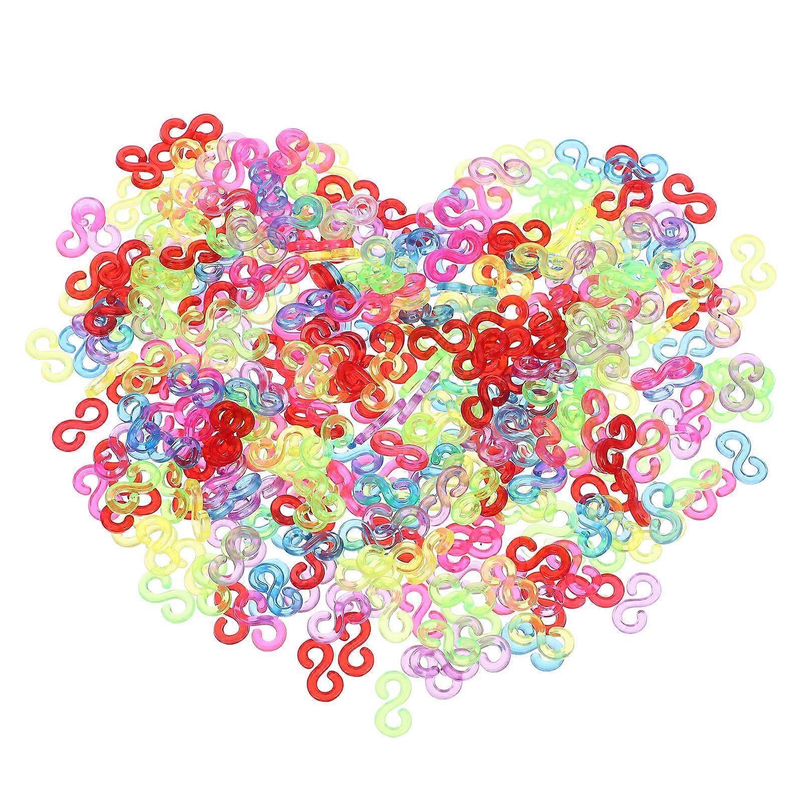 Loom Clips Acrylic Bands For Accessory Creation Parties 500Pcs
