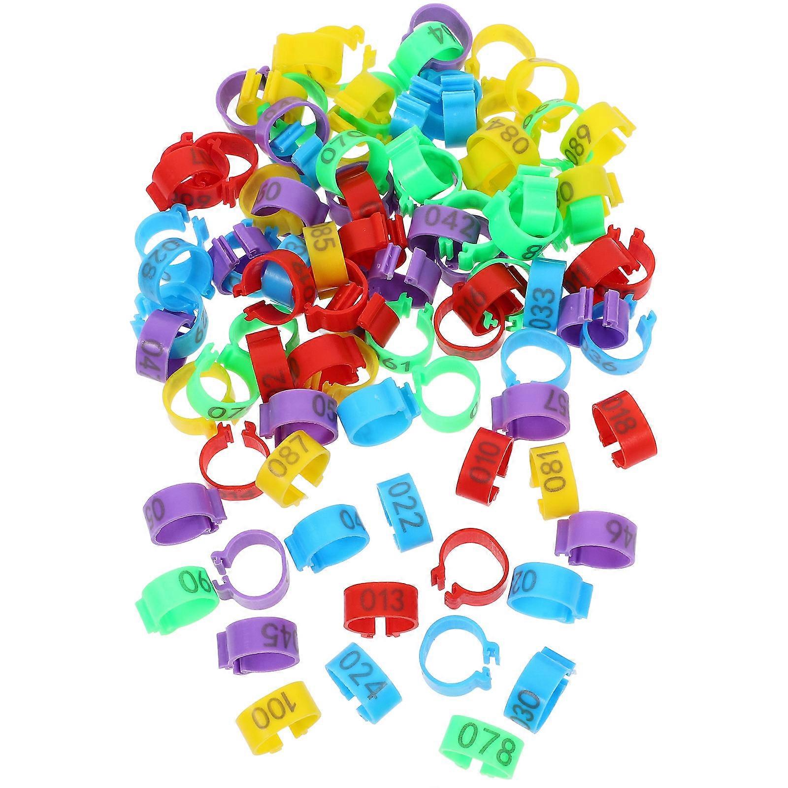 鳩アクセサリー鳥識別レッグバンド円形養鶏農家100個