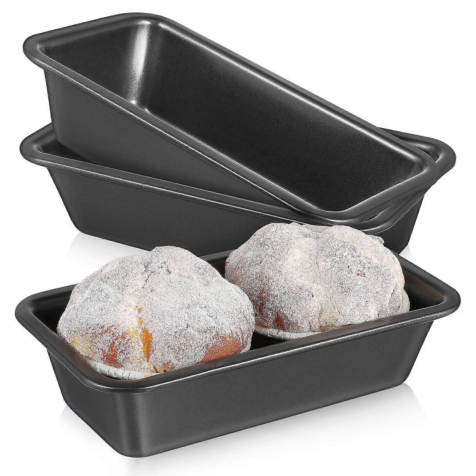 Bread Loaf Pan Non Stick for Baking Use with 3Pcs Rectangular Bread Tray