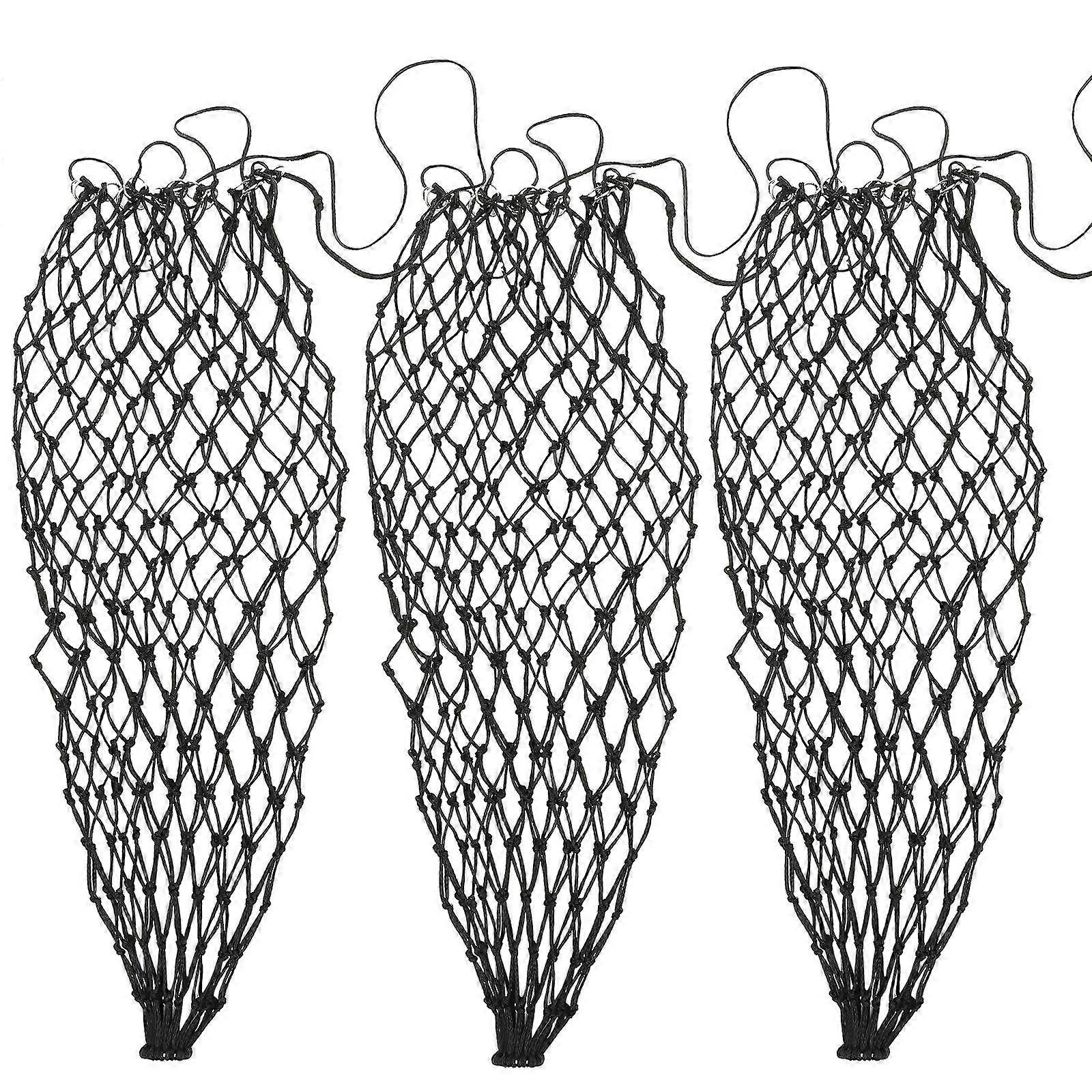 Slow Feed Hay Net – Lightweight Hanging Bag with Small Holes to Prevent Waste and Biting, Large Capacity Storage Pouch for Horse Straw