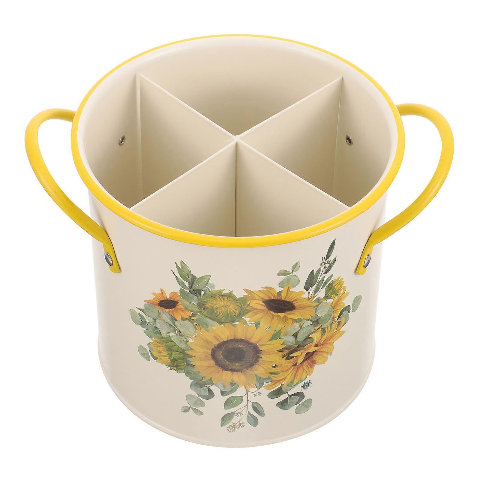 Stylish Chopsticks Holder Pot Decorative Silverware Cage for Utensils Kitchen Organizer with Ample Storage Space Home Housewarming