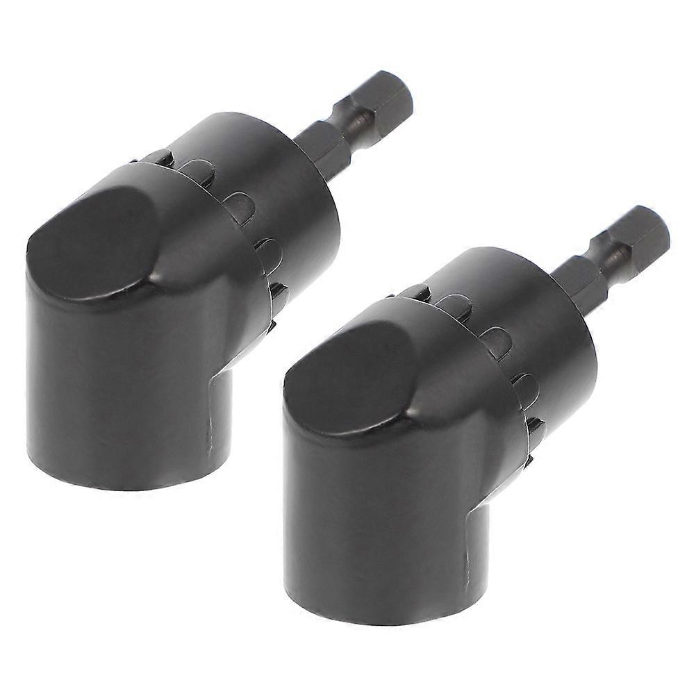 Drill Attachment Adapter 105 Degree Angle Driver Tight Space Access Alloy Steel 2Pcs