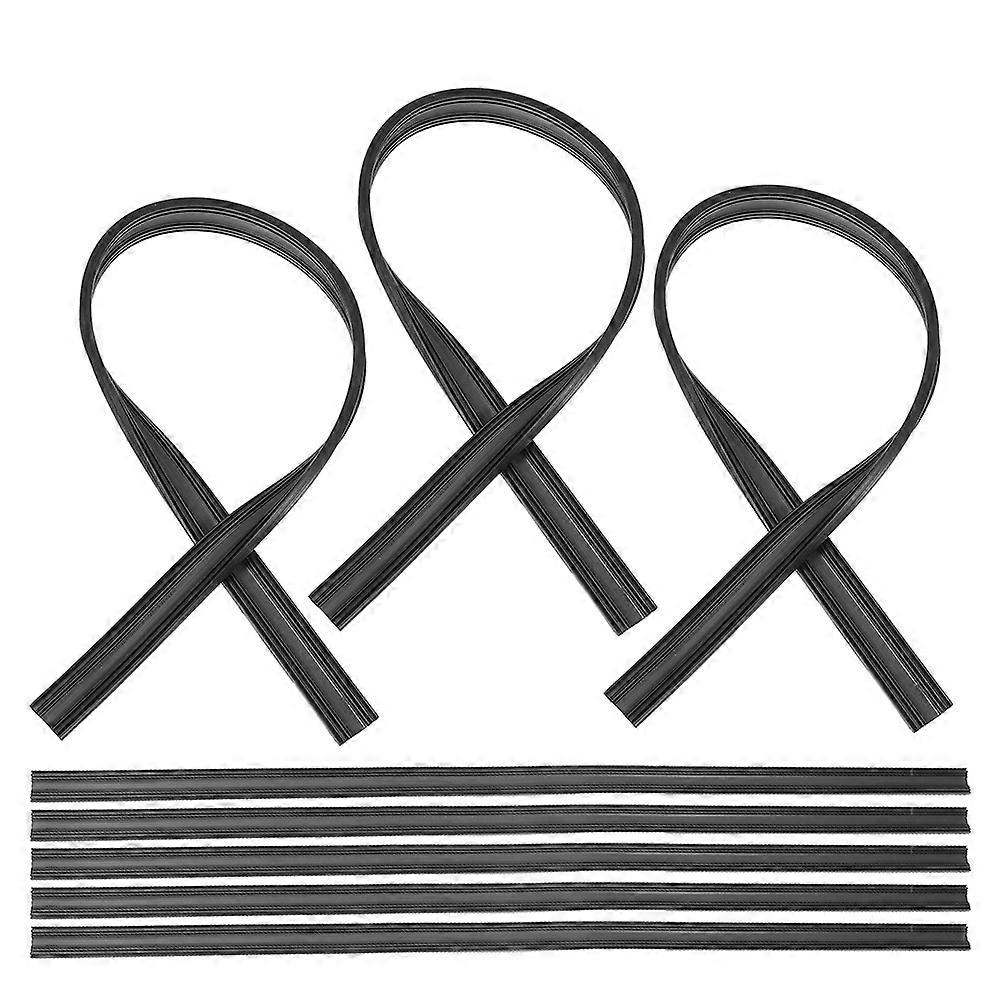8pcs Durable Windshield Wiper Strip Refill Replacement Insert for Clear Visibility Easy Install Compatible with Multiple Car Models