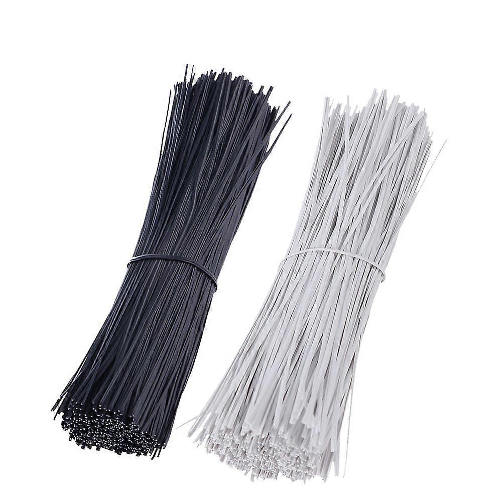 Wire Ties For Cables Securing Cords Reusable Flexible Galvanized Wire White 500Each 1000Pcs