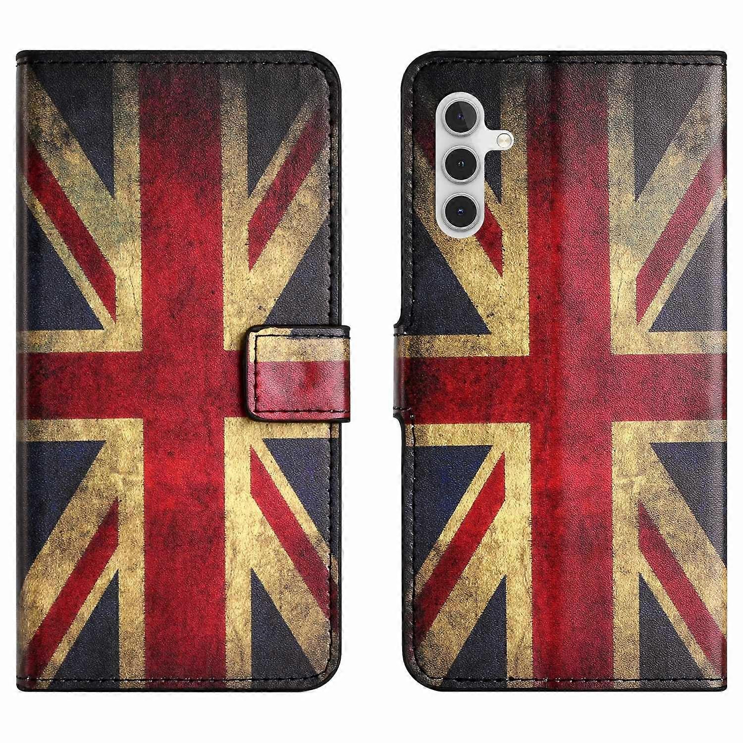 For Samsung Galaxy S25 FE Case Pattern Print PU Leather Wallet Phone Cover - Union Jack