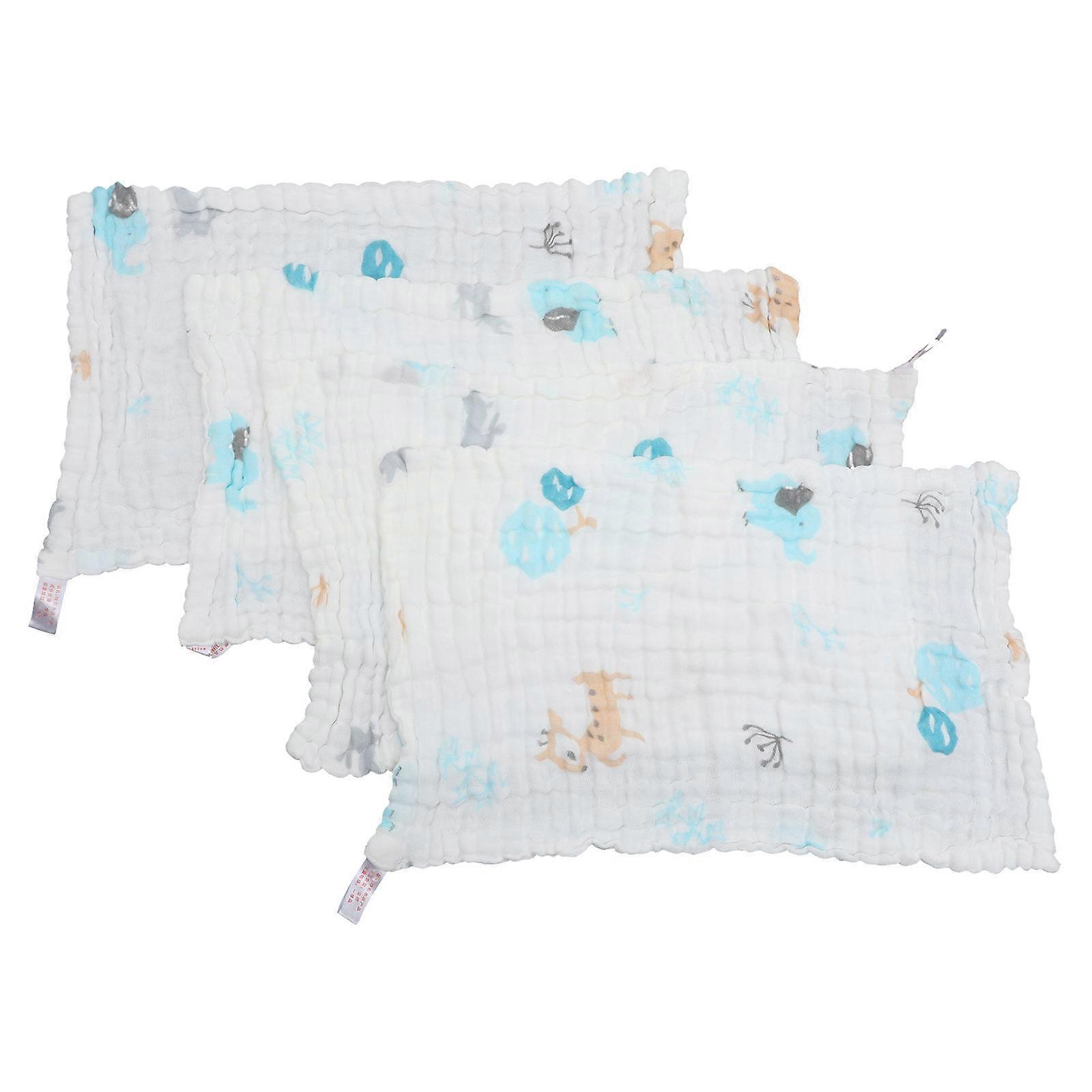 Νεογέννητο μαντήλι Βαμβακερό ύφασμα Βρεφική πετσέτα Οικιακή χρήση 40x25x1cm Καθαρισμός 4τμχ