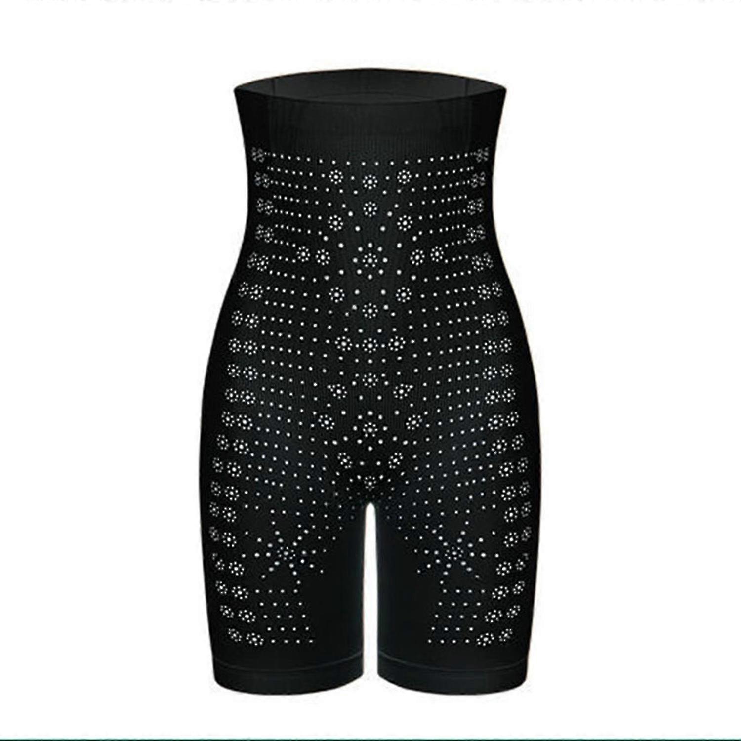 Far Infrared Negative Oxygen Ion Fat Burning Abdominal Detoxification Tights Body Shaper - One Size