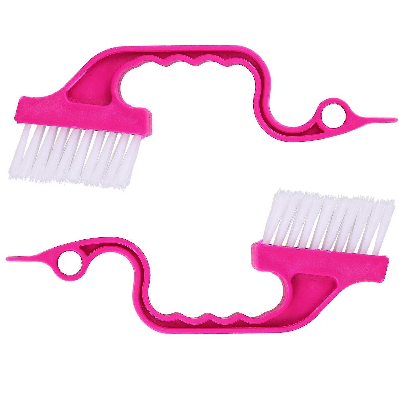 Window Cleaning Brushes - 2 Pack Ergonomic Gap Cleaning Brush for Window Tracks, Thorough Cleaning of Hard-to-Reach Areas
