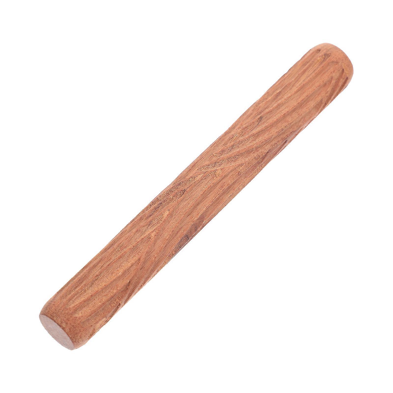 Chocolate Synthetic Clay Rolling Stick for Decoration with Unique Texture Patterns and Easy Grip