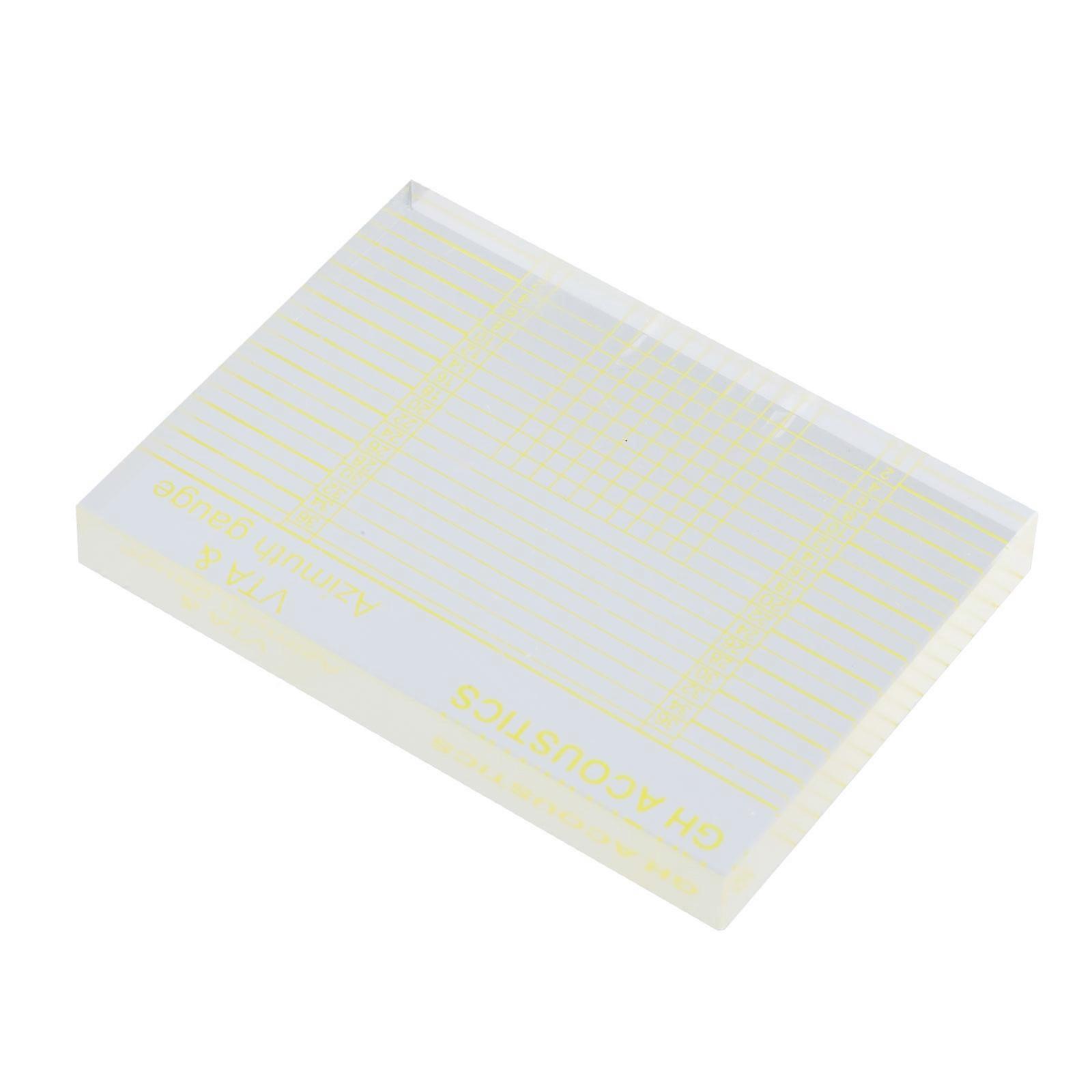 Professional VTA& Azimuth Gauge Turntable Alignment Tool For Superior Sound Quality Acrylic Alignment Block Tool Multicolor