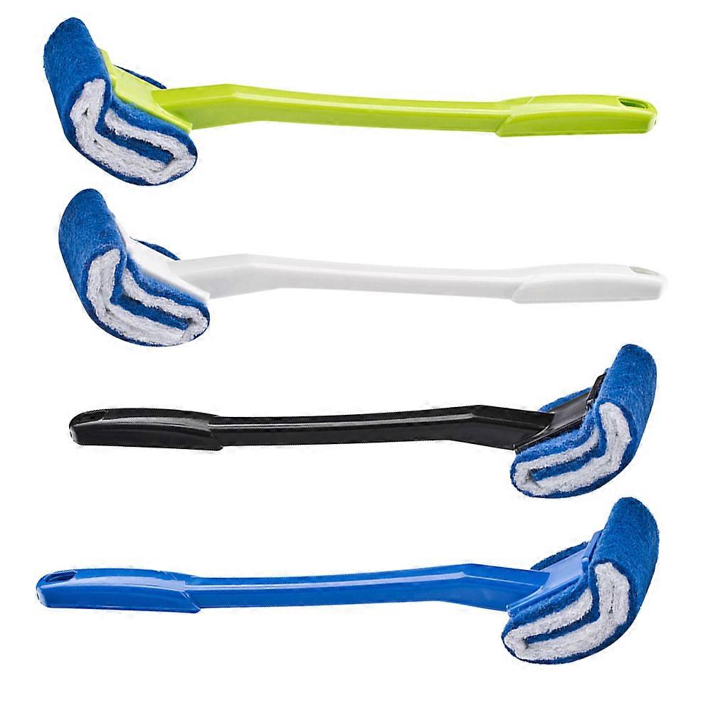 Soft Toilet Bowl Brush Simple Style Compact Design Blue Color 4Pcs