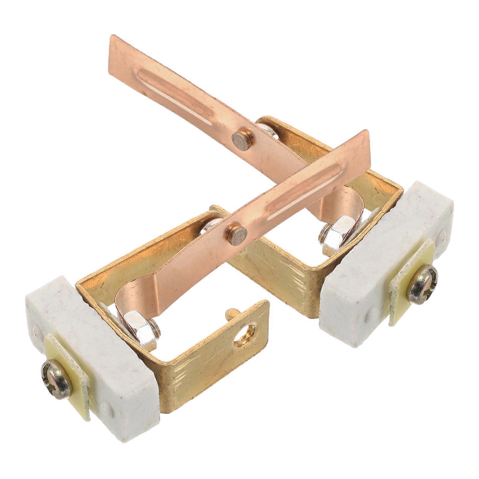 Temperature Control Copper Connection Switch for Rice Cooker Home Cooking Small Appliance Repair Kit 6.50X2.50X1.00CM High Power Connection 2Pcs