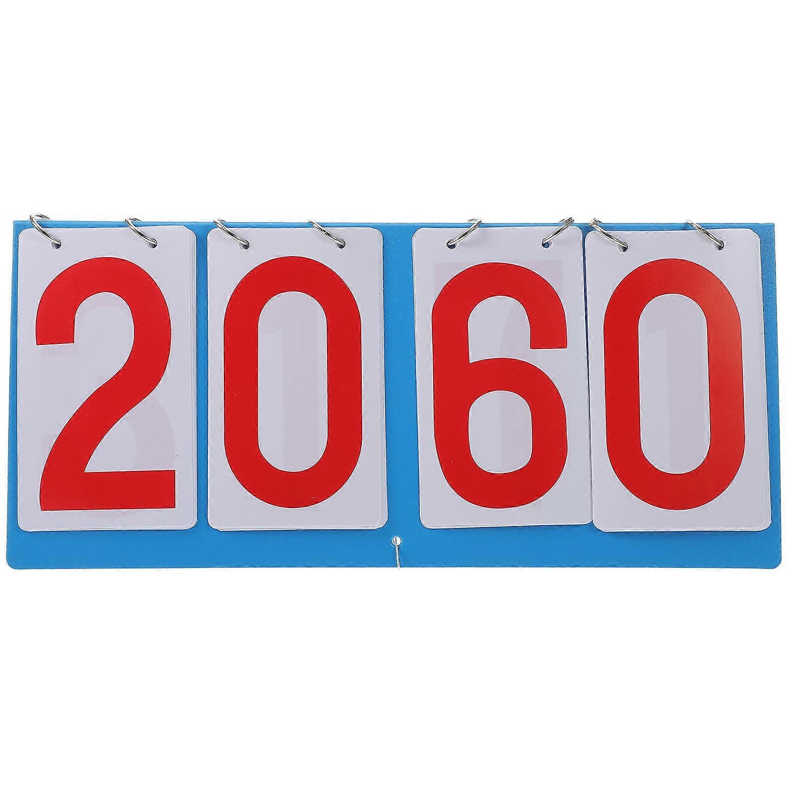 Reusable Red Scoreboard for Sports Events Made of Durable Plastic for Score Recording