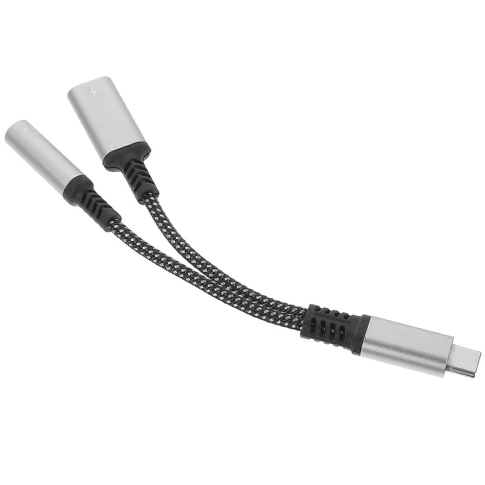 USB C To Aux Adapter For Laptop Consumer Group Tech Users Portable Design 13.2X2cm Strong Compatibility 1Pcs