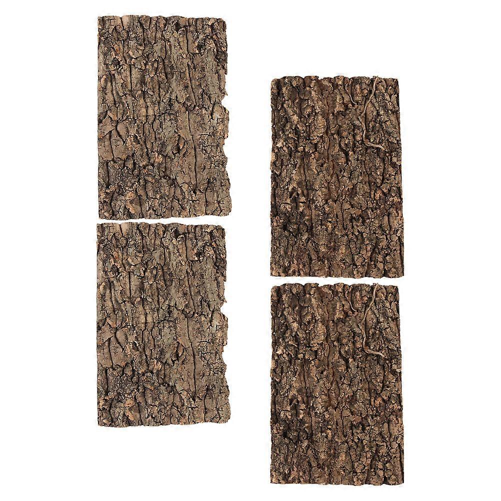 Bark Decoration for Reptile Terrarium Decorations Reusable and Easy to Cut 4pcs