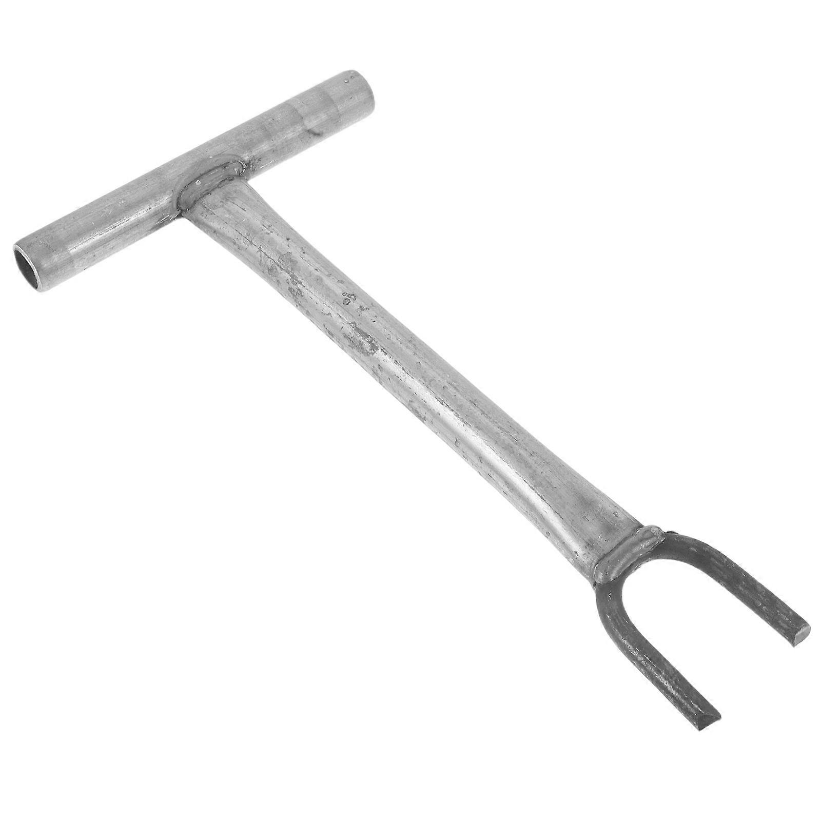 Long Handle Extended Water Valve Wrench for Easy Shut Off and Plumbing Maintenance Universal Cast Iron Clamp Tool for Water Heater Replacement and