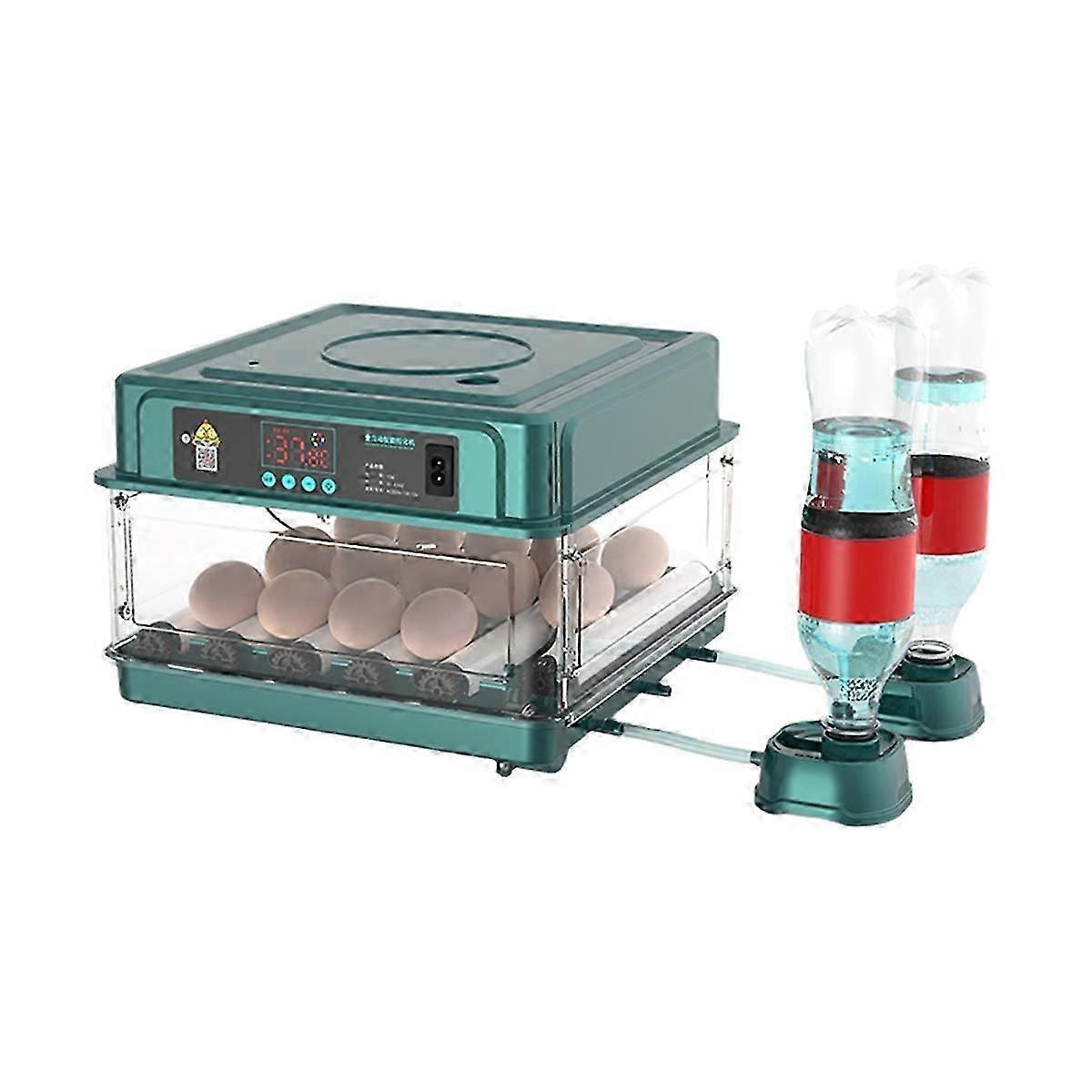 Automatic Intelligent Hatching Machine Automatic Egg Incubator 15 Eggs with Turner Candler Temperatu