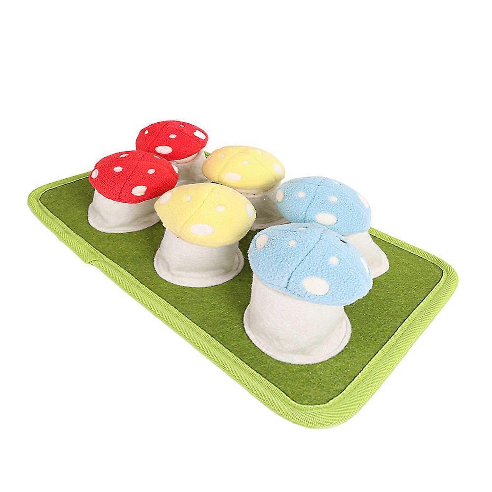 Interactive Pet Dog Bite Toy Assorted Color Mushroom Design For Indoor 1Pcs
