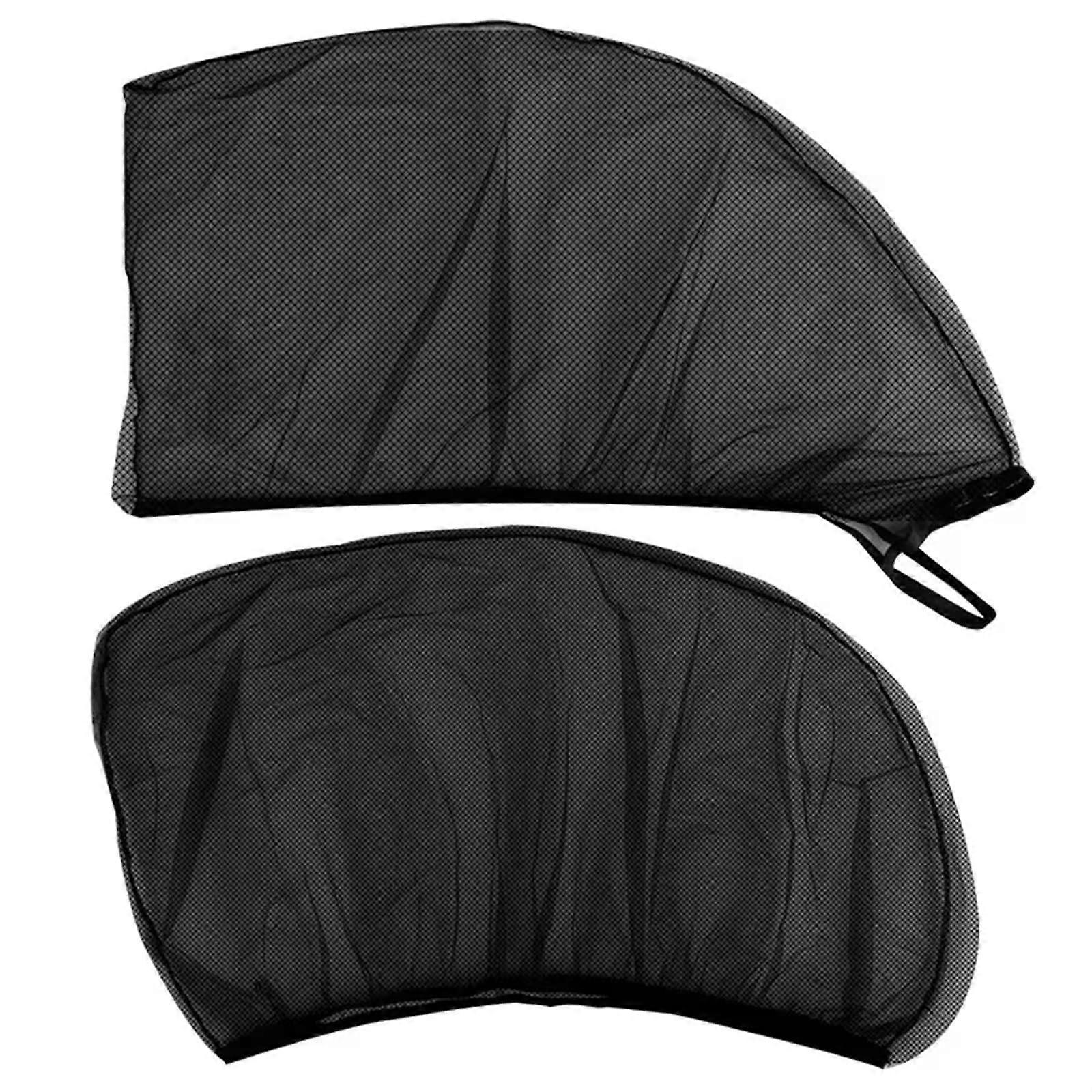 Car Window Shade Rear Side Window Shade For Sedan SUV, UV Protective Mesh, AntiMosquito Reflective Film, 2Piece Set