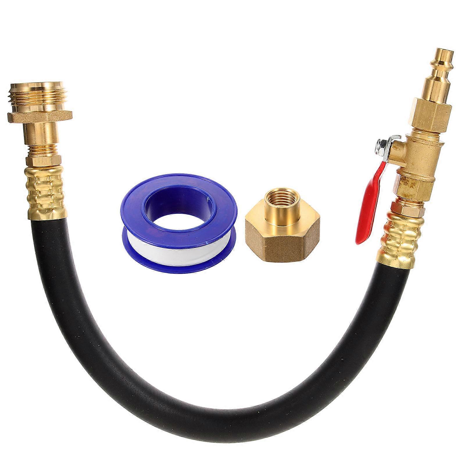 RV Antifreeze Blowout Adapter For Winterizing Sprinkler Attachment For Users Of RVs And Campers 43.00X2.50X2.50CM Metal Quick Connection 1 Set