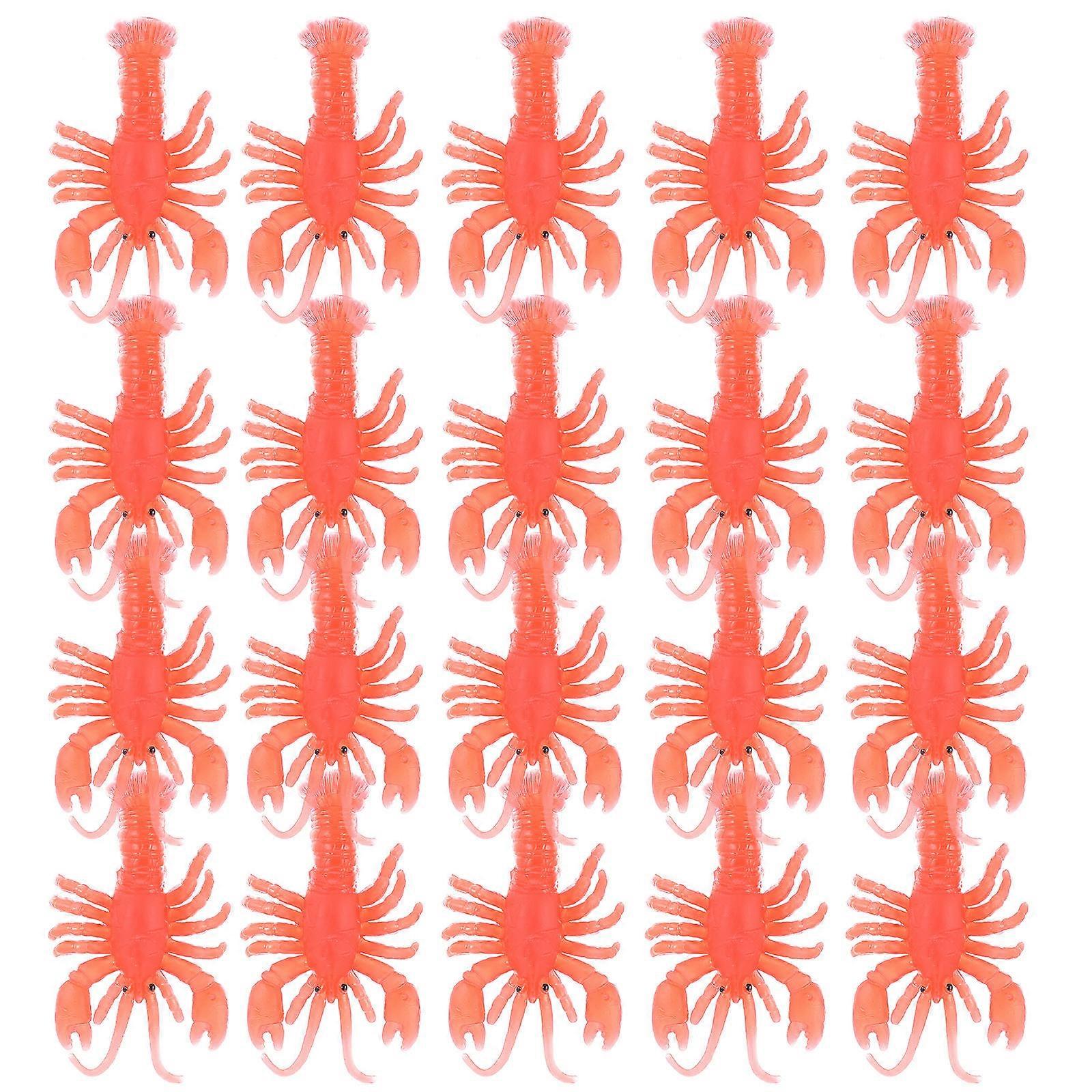 Mini Lobster Toy Sets 20Pcs Educational And Imagination Training Toys For Children In Rectangular Design Ideal For Learning Activities