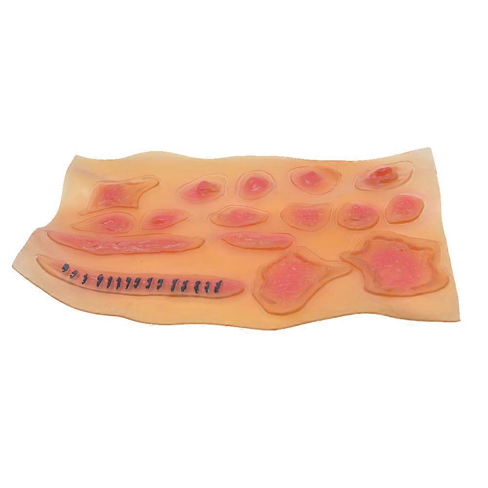 Bloody Halloween Stickers Temporary Injury Simulation For Costume Parties 17*11.7cm Multi Color 1Set