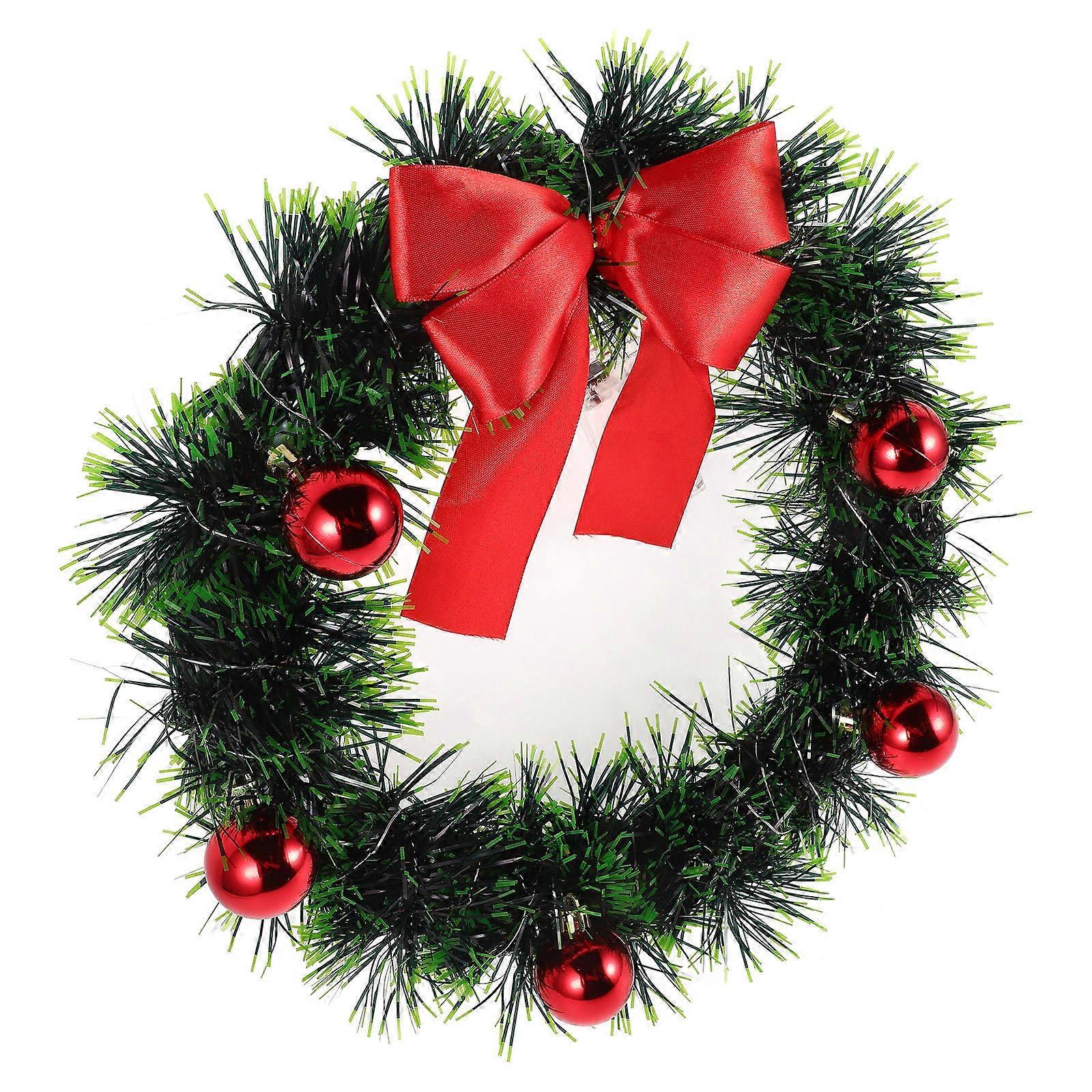 Elegant Design Outdoor Christmas Wreath Suitable For Vehicle Decoration In Green Color 1Set