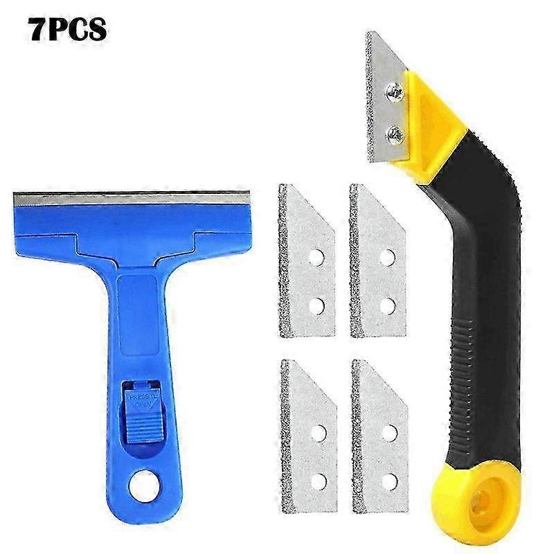 Tile Grout Scraper Kit with 4 Spare Carbide Blades - Grout Removal Tools for Effective Tile Cleaning & Maintenance