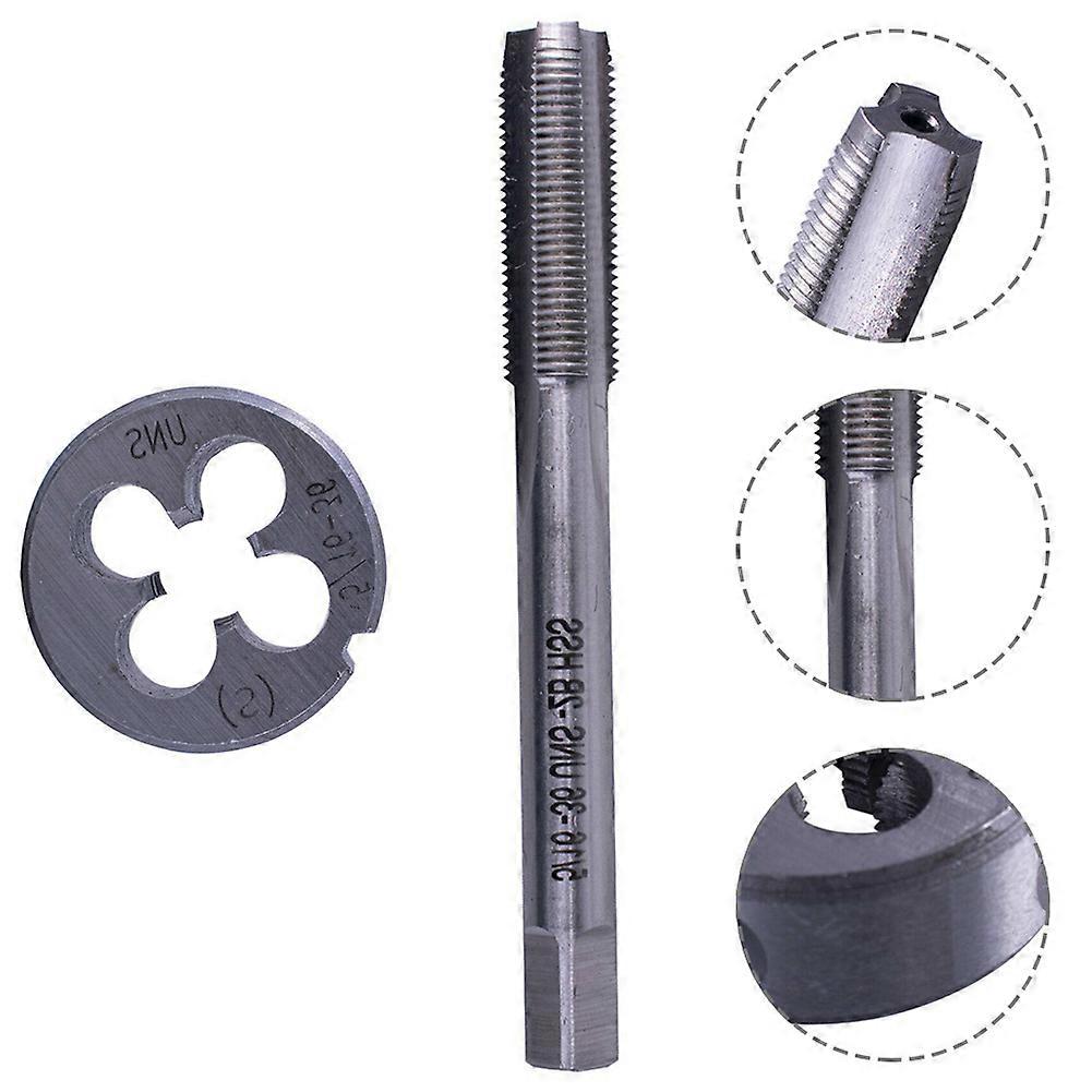 Right Hand HSS Valves & Die 5/16-36 UNS Tap & 5/16-36 UNS Die 25mm Threaded Thread Die Tap Hand Tools