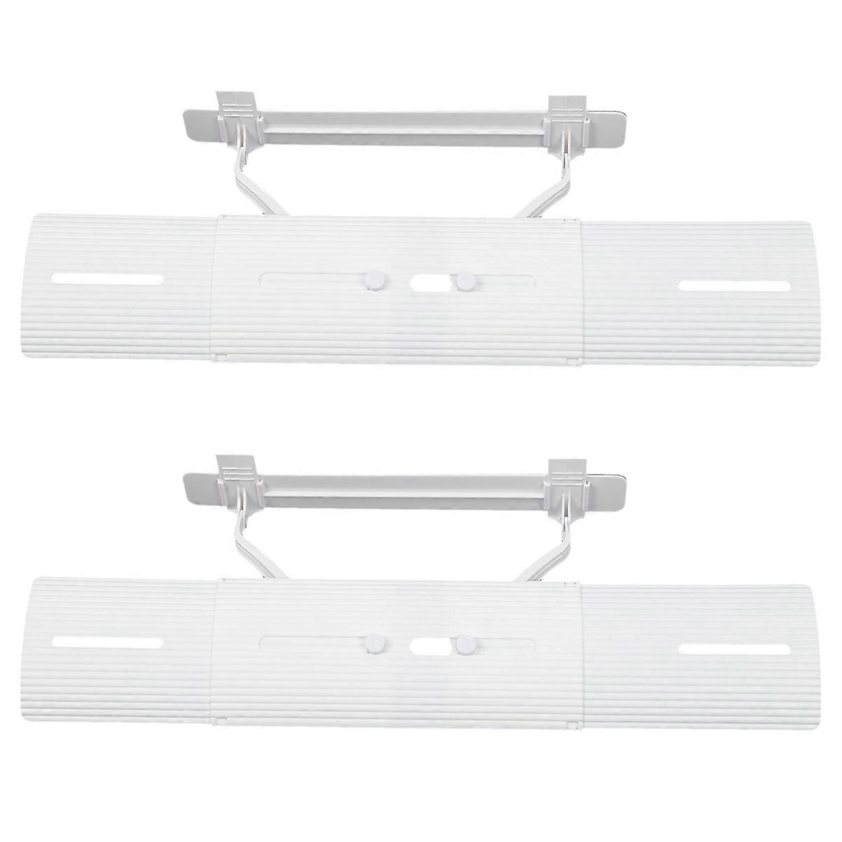 2X Adjustable Air Conditioner Cover Windshield Air Conditioning Baffle Shield Wind Guide