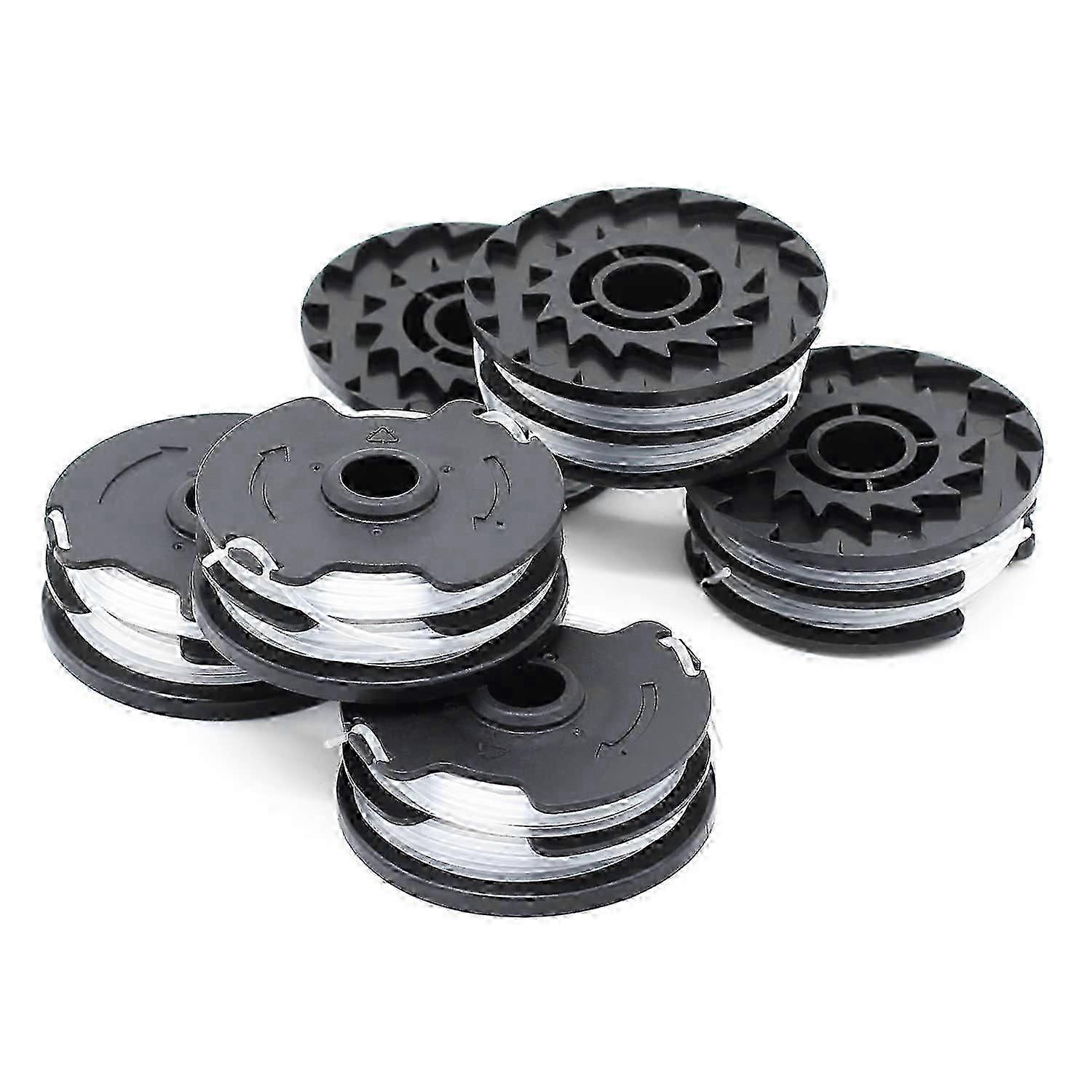 6 Pcs Thread Spools Replacement Spools for LIDL Parkside Cordless Grass Trimmer PRTA 20-Li A1, B2, C3; PRT 550 A1, A3; PRT 300 A1-2x4m 1.6 mm