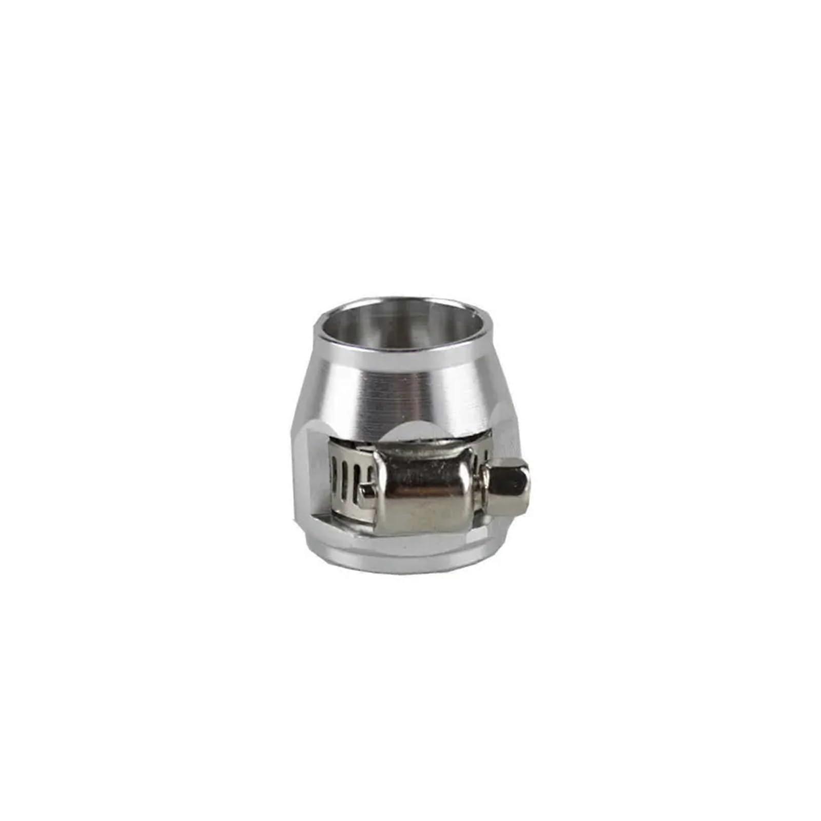 AN4 AN6 AN8 AN10 AN12 Fuel Hose Clamps Kit, Silver Color, 3 Color Options, Radiator Compatible