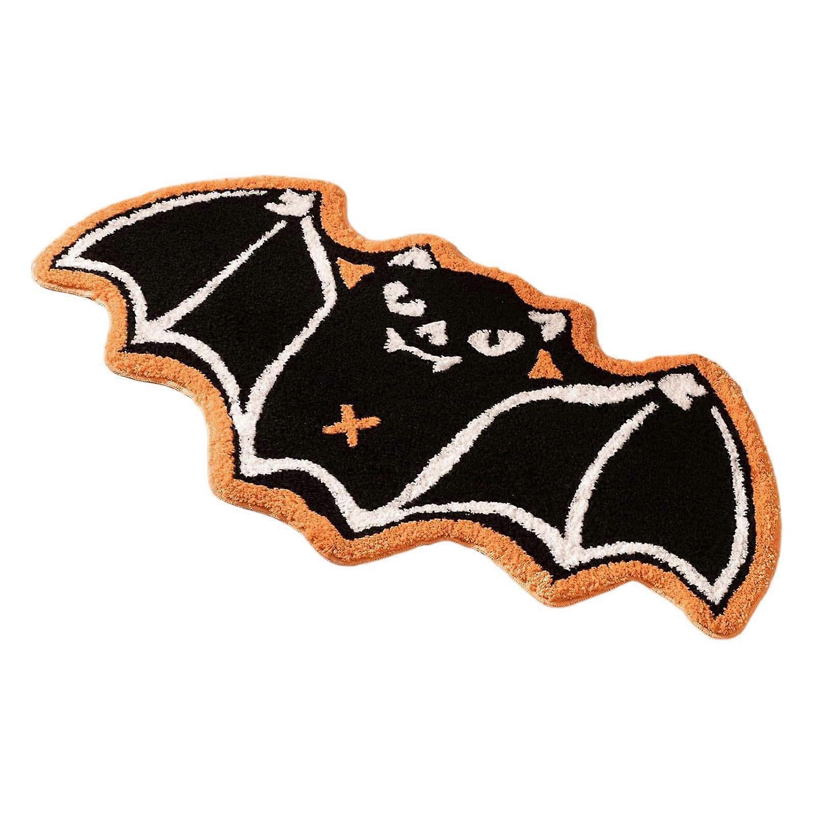 Fluffy Rug Imitation Floor Mat Cartoon Pumpkin Bath Mat 40X60 Cm One Size