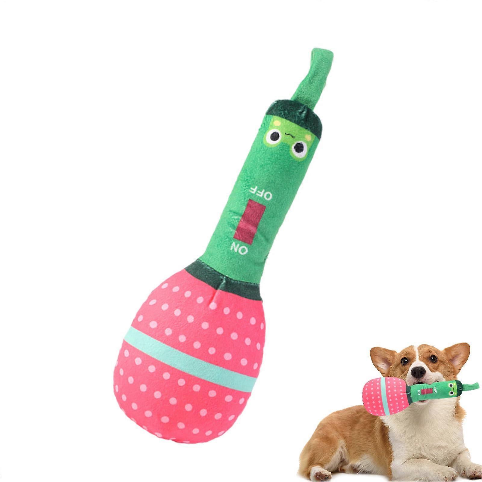 Puppy teething toy  Sound interactive toy with microphone  Adorable cotton puppy