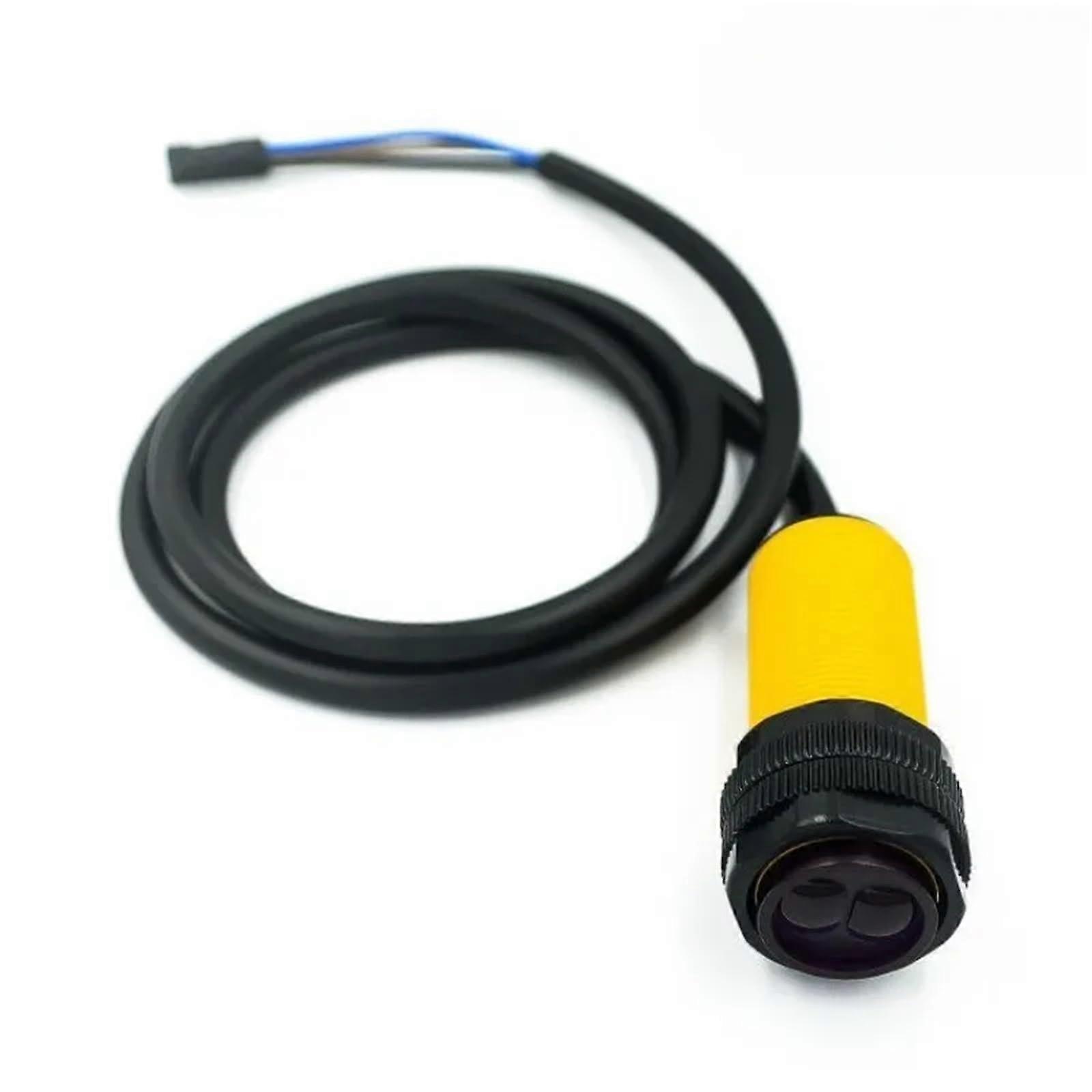 E18D80NK Infrared Obstacle Avoidance Optical Sensor Proximity Switch 380cm Detection Range Adjustable D80NK (With DuPont Head)