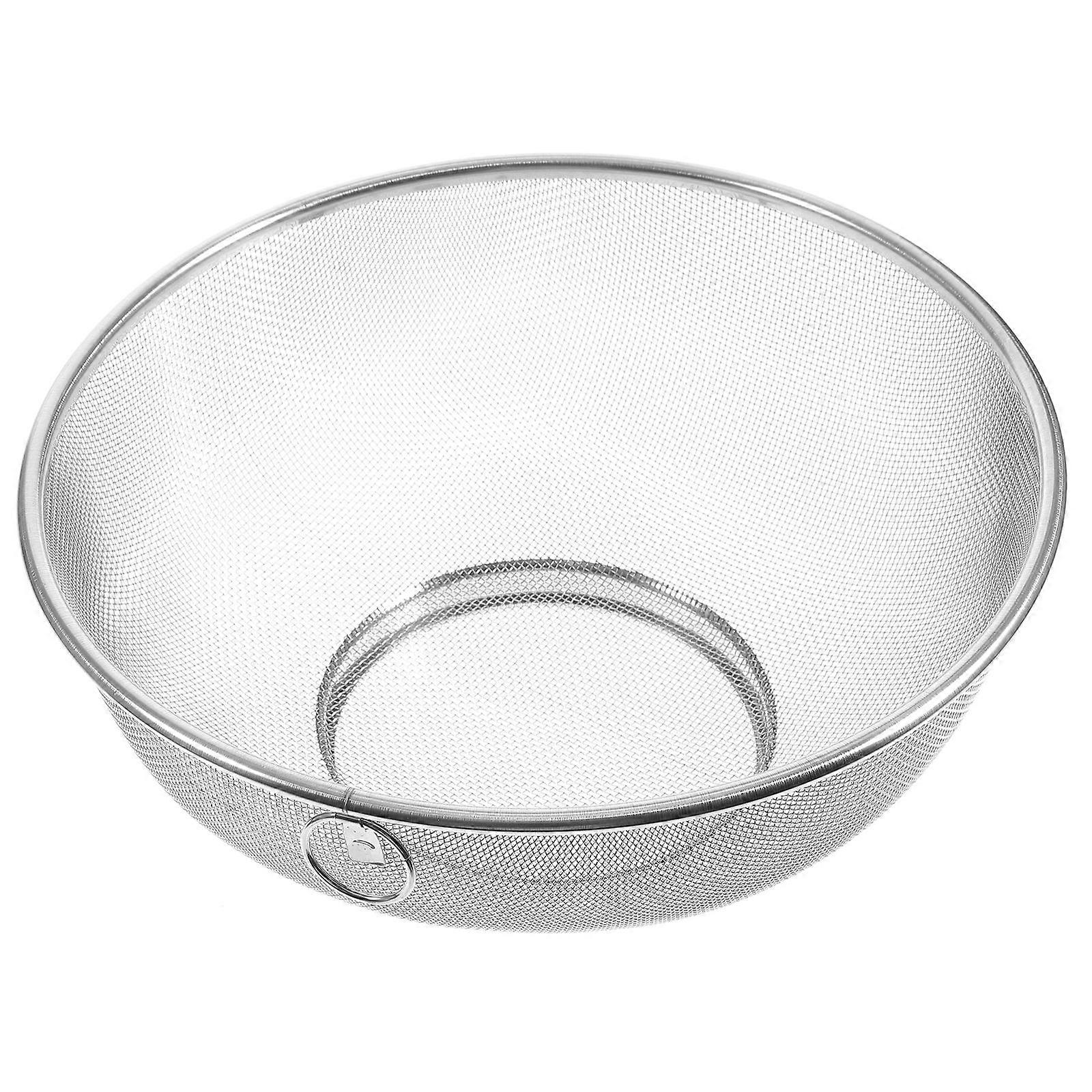 Stainless Drain Basket Suitable For Kitchen Use Water Filtering Function 31x26cm 1Set