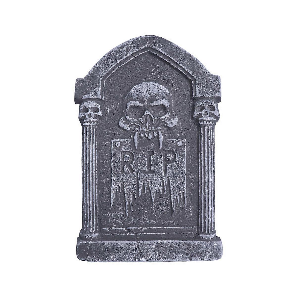 Graveyard Decor 1Pack Rectangular RIP Tombstone for Halloween Props Outdoor Event Spooky Atmosphere Creation