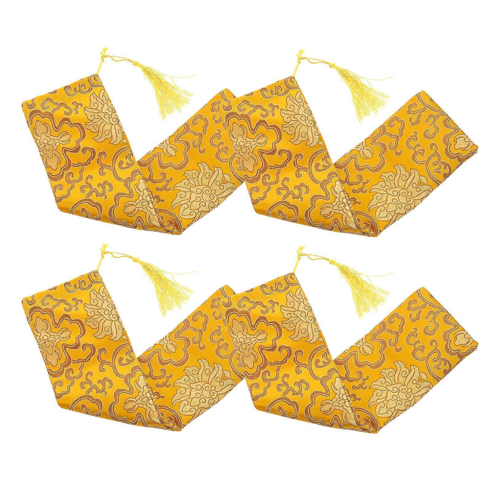 Scroll Painting Storage Bag 4Pcs For Artists And Collectors 41X10X0.2CM Protect Art Works With Good Sealing Effect