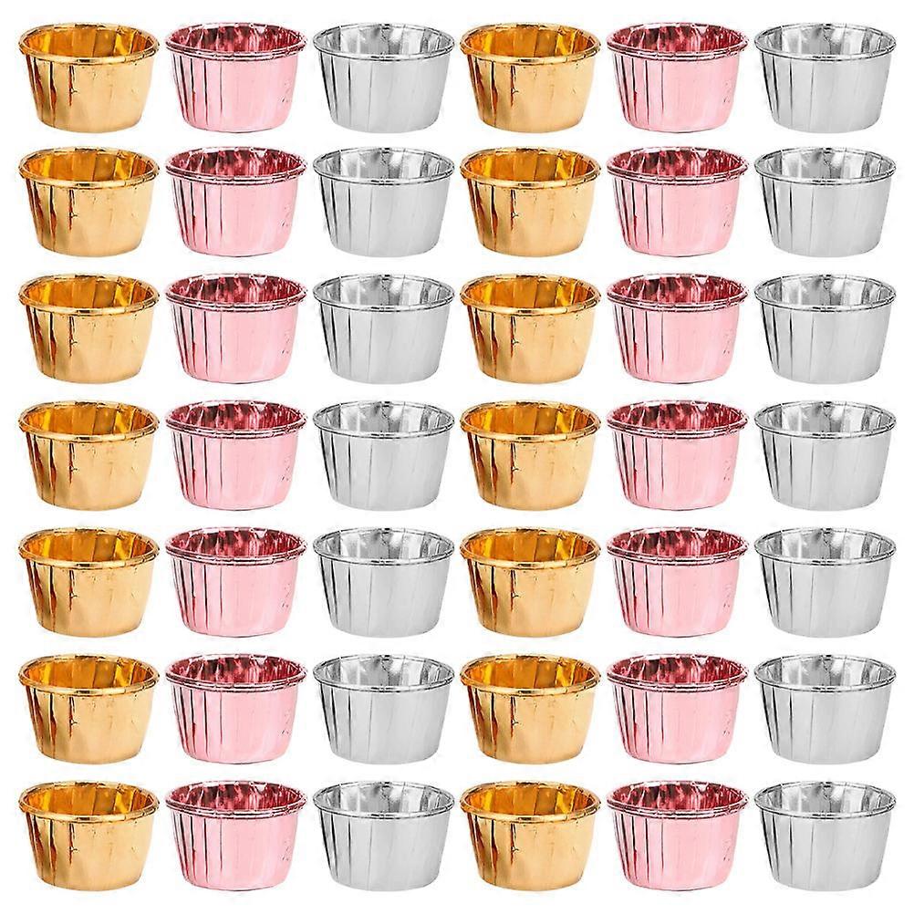 Assorted Color Cupcake Liners Made of Aluminium Coated Paper for Home Use 150 Pcs