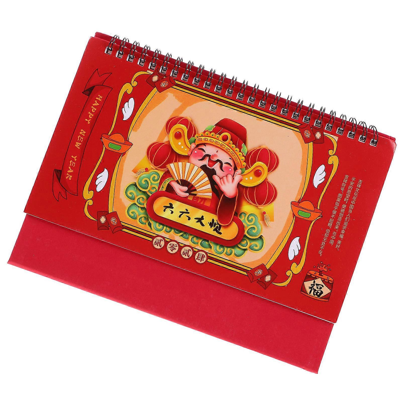 Aesthetic Desk Calendar 2024 For Students And Families With Rectangular Shape And Smooth Paper 1Pack