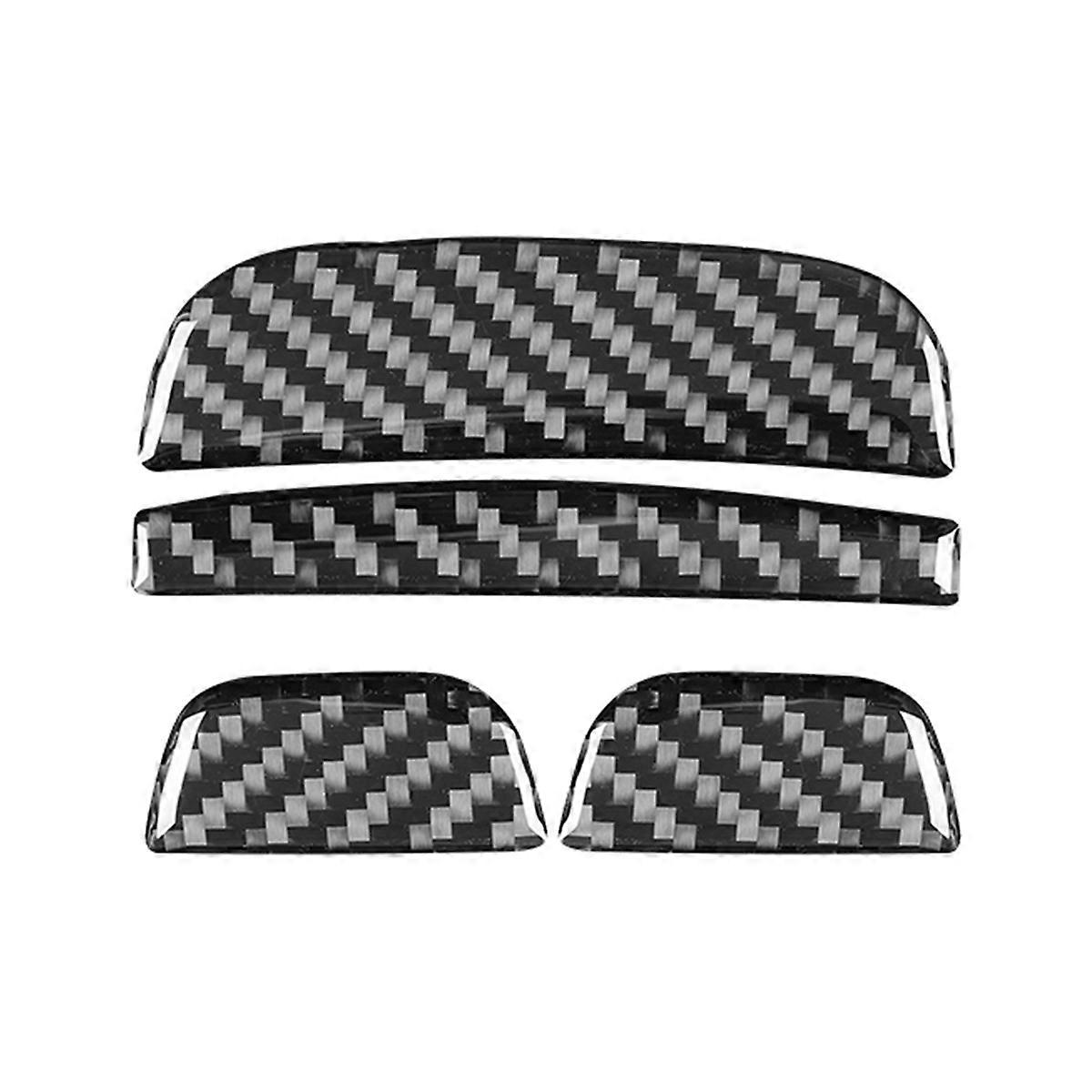Carbon Fiber for C Class W203 2005-2007 Center Console Armrest Box Switch Cover Trim Interior Acces