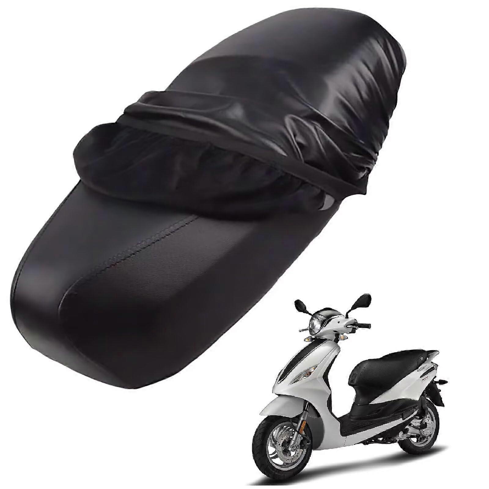 Δερμάτινο κάλυμμα σέλας μοτοσικλέτας για Piaggio Fly 50/150 20062015, αδιάβροχο μαύρο