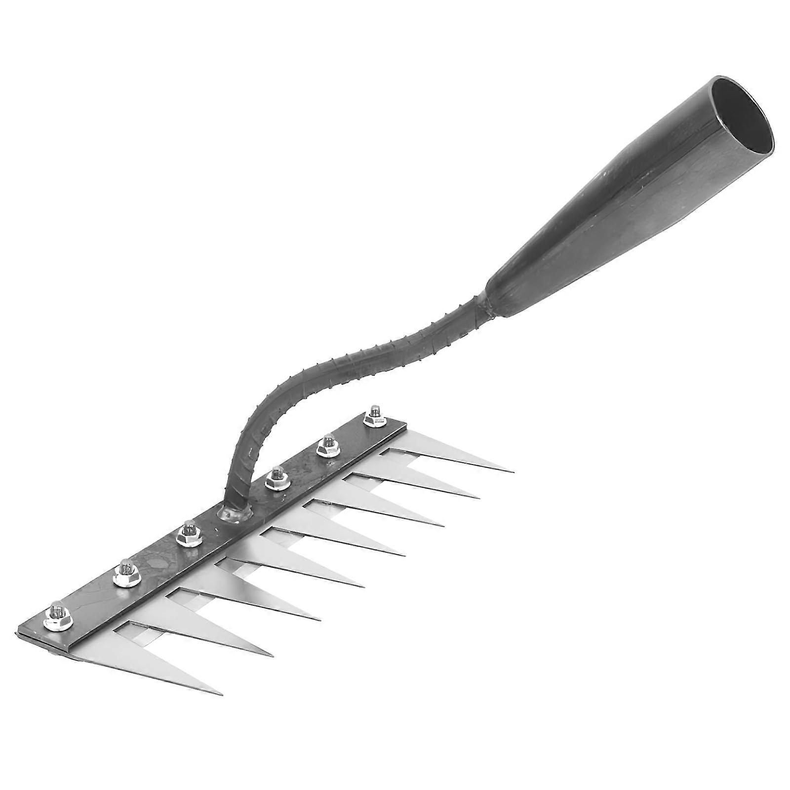 8-Claw Manganese Steel Weeder Manual Garden Rake With Ergonomic Grip, Rust-Resistant, For Various Weeding Tasks